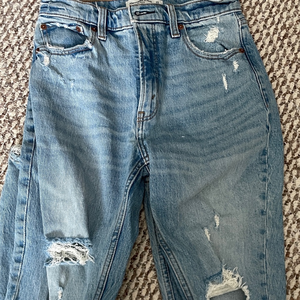 Abercrombie & Fitch Light Blue High Rise Jeans